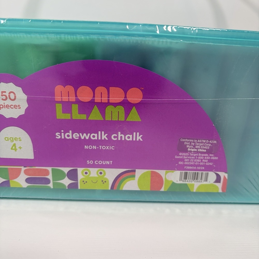Mondo Llama 50 Count Sidewalk Chalk Set Kids Fun Play Outdoor Activity Birthday‎ - Picture 3 of 6